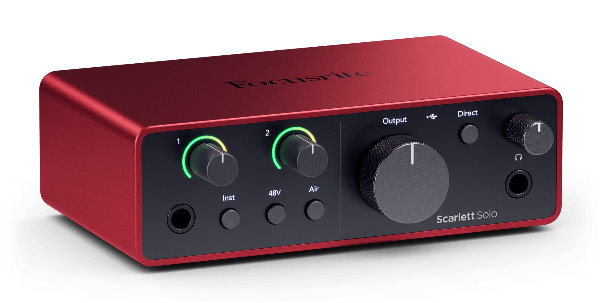 Focusrite Scarlett Solo 4th Gen 錄音介面USB 介面（總代理/公司貨