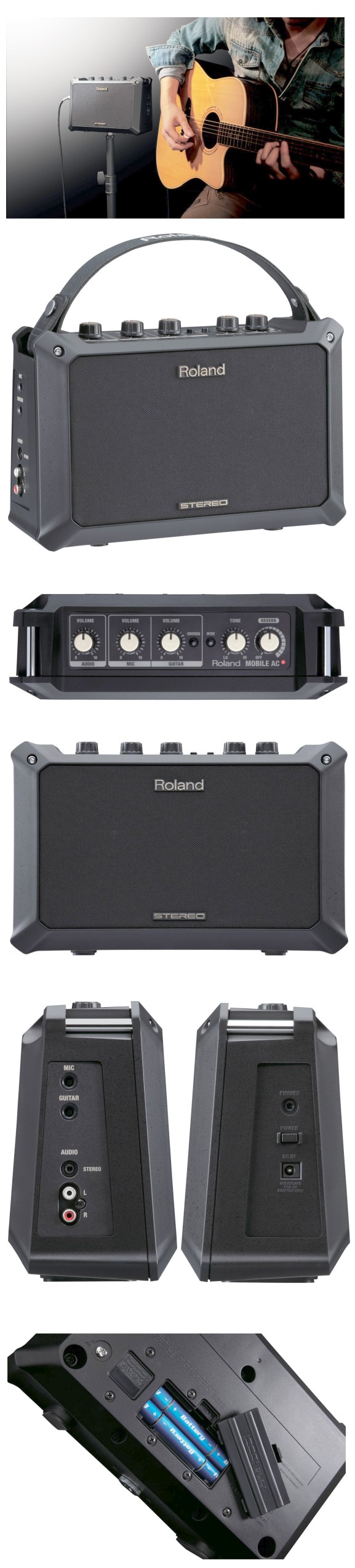 音箱▻ Roland MOBILE AC 5瓦木吉他音箱【入門必備的木吉他音箱