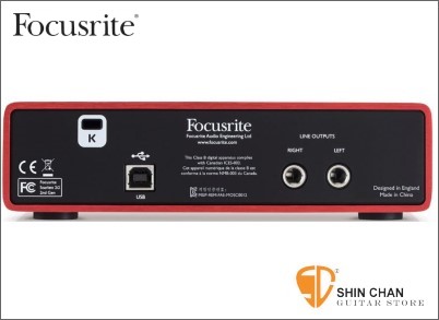 Focusrite Scarlett 2i2 2nd 新版二代錄音介面/ 錄音卡USB 介面（總