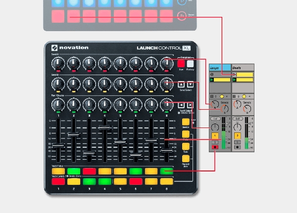 Novation Launch Control XL MKII 多功能MIDI 控制器新款黑色版本原