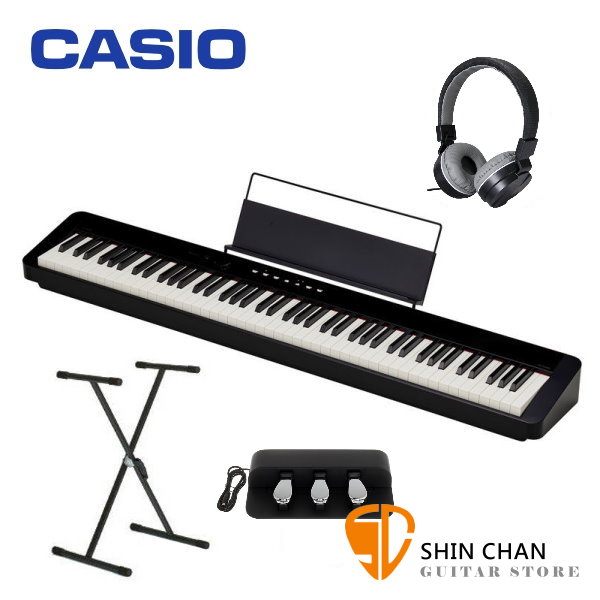 SC特賣)Casio PX-S1000 電鋼琴88鍵黑色卡西歐PXS1000 贈台灣製X琴架