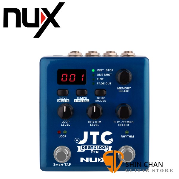NUX JTC Pro 鼓機 & 循環樂句效果器 NDL-5【Drum & Loop/原廠公司貨一年保固】