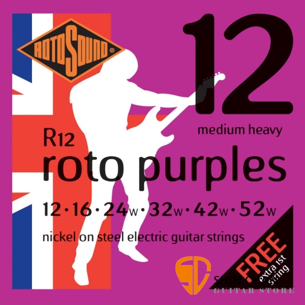 ROTOSOUND R12 電吉他弦 (12-52)【英國製/吉他弦/R-12】