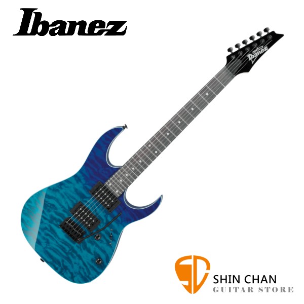 IBANEZ GRG120QASP-BGD 電吉他 另贈琴袋.彈片.背帶.導線.琴布【GRG-120QASP-BGD/原廠公司貨/一年保固】