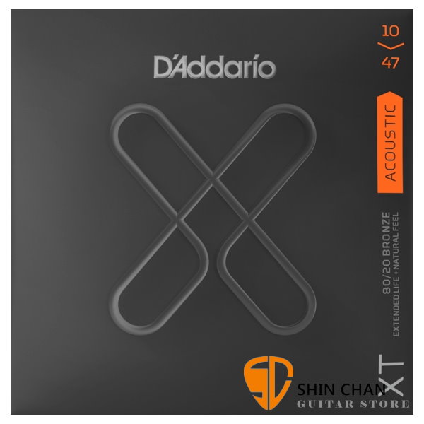 美國 D'Addario XTABR1047 (10-47) 民謠吉他弦 【XTABR-1047/木吉他弦專賣店/DAddario】