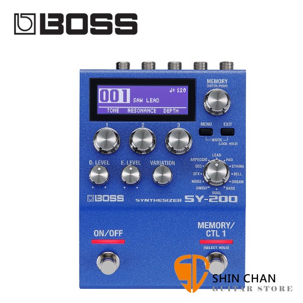 Boss SY-200 吉他/貝斯 合成器效果器 Synthesizer【SY200/原廠公司貨/兩年保固】