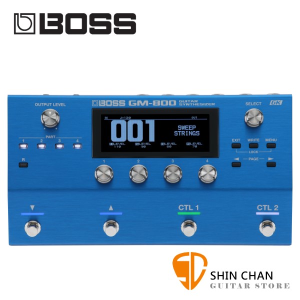 BOSS GM-800 吉他合成器【Guitar Synthesizer/GM800/吉他合成器/兩年保固】