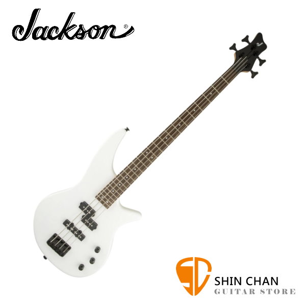Jackson JS2 JS Series Snow White 白色 電貝斯 Spectra Bass 附琴袋、導線、PICK、琴布、背帶