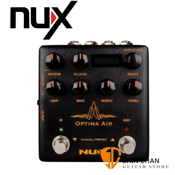 Nux Optima Air NAI-5 木吉他前級效果器【Acoustic Preamp+DI】