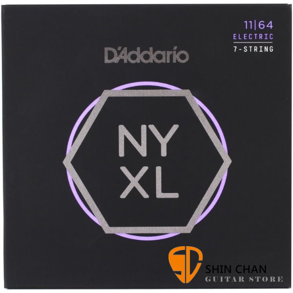 美國 DAddario NYXL-1164 (11-64) 7弦電吉他弦【NYXL1164/吉他弦專賣店/DAddario】
