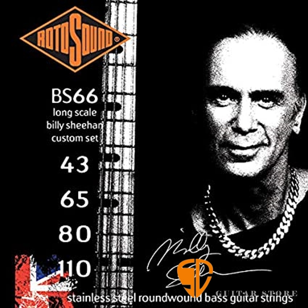 ROTOSOUND BS66 電貝斯弦 (43-110) Billy Sheehan簽名弦【英國製/BASS弦/BS-66】