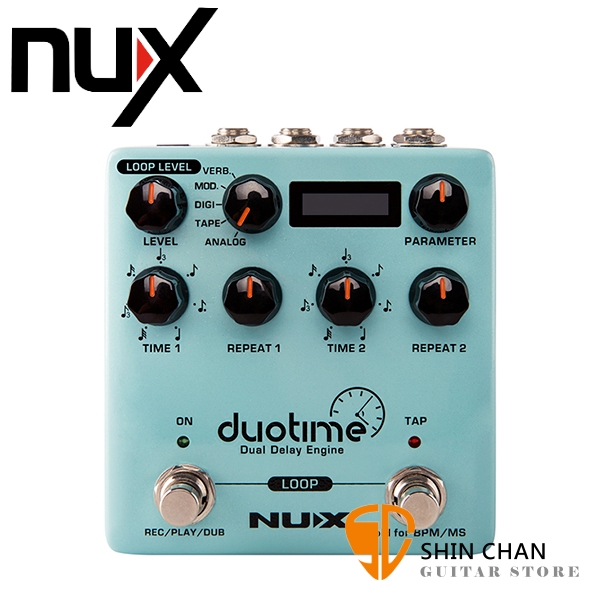 NUX Duotime Delay 真立體聲 延遲效果器 NDD-6【內建5種延音色】