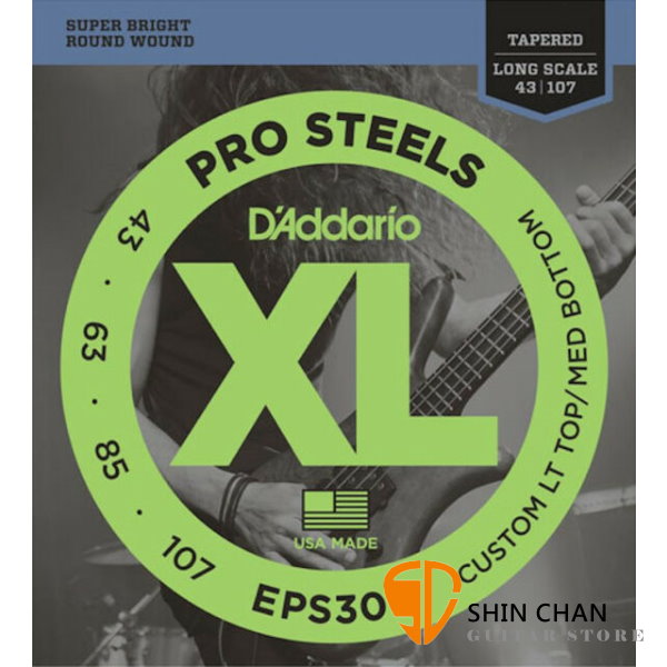 美國 DAddario EPS300 貝斯弦 Prost (43-107) 【bass弦專賣店 EPS-300】