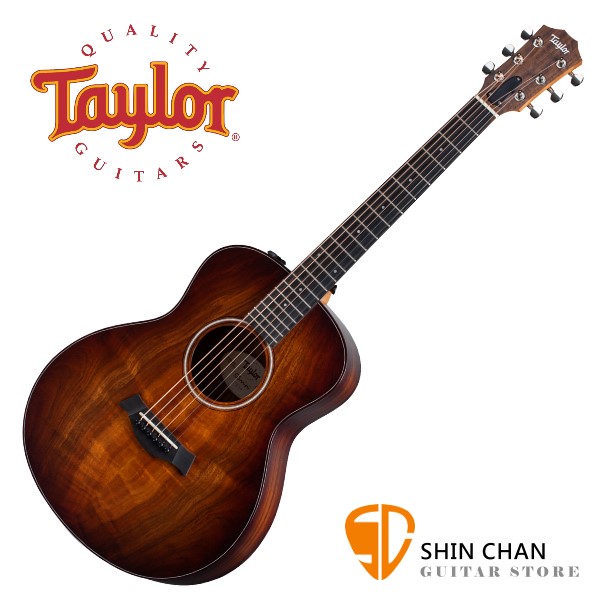 Taylor GS Mini-E Koa Plus 相思木面板 可插電民謠吉他【墨西哥廠/附原廠琴袋/面單板/電木吉他】