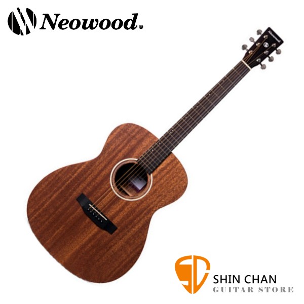 Neowood OM-2 桃花心木 民謠吉他 OM桶身 40吋 附贈吉他袋、Pick、移調夾、背帶【OM2】