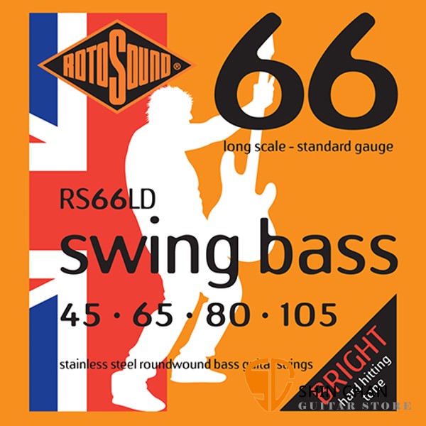ROTOSOUND RS66LD 不鏽鋼 電貝斯弦 (45-105)【英國製/BASS弦/RS-66-LD】