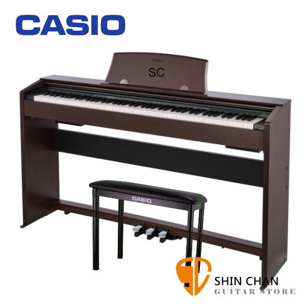 Casio PX-770 滑蓋式 電鋼琴 卡西歐88鍵 咖啡色 PX770 另贈多樣好禮