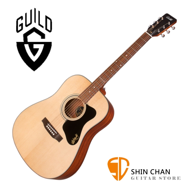 Guild 美國吉他品牌 Guild A-20 單板民謠吉他 雲杉面單板 / 桃花心木側背板 附 Guild 原廠吉他袋 台灣公司貨 A20