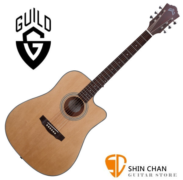 Guild 美國吉他品牌 Guild D-340C 雲杉面單板 / 桃花心木側背板 附 Guild 原廠吉他厚袋 台灣公司貨 D340C