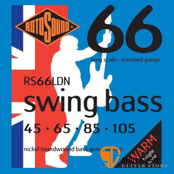 ROTOSOUND RS66LDN 電貝斯弦 (45-105)【英國製/BASS弦/RS-66-LDN】