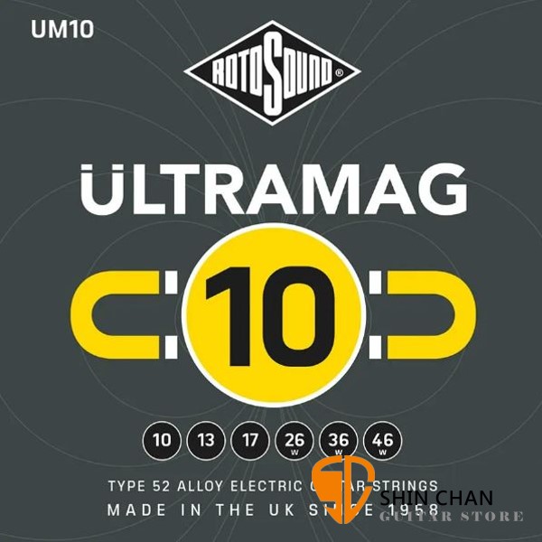 ROTOSOUND UM10 電吉他弦 Ultramag (10-46)【英國製/電吉他弦/UM-10】