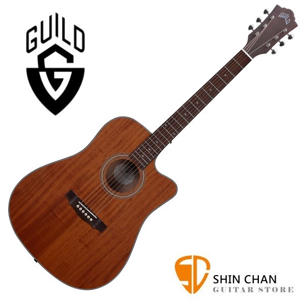 Guild 美國吉他品牌 Guild D-320C 桃花心木面單板 / 桃花心木側背板 附 Guild 吉他厚袋 台灣公司貨 D320C