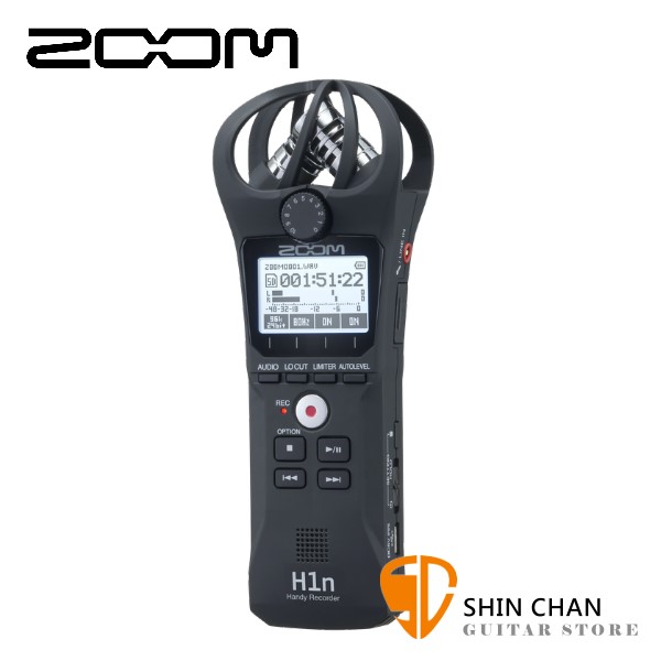 Zoom H1N 專業手持數位 錄音機 XY立體聲 電容式麥克風 黑色 進階升級版