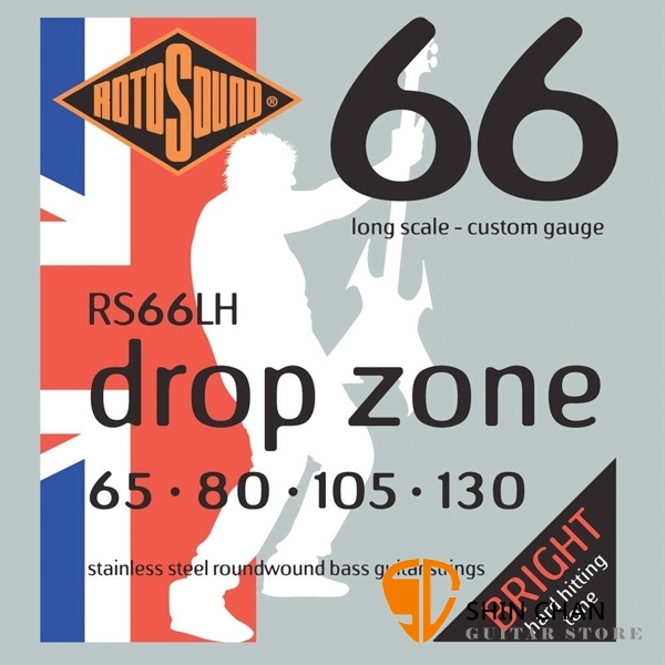 ROTOSOUND RS66LH 電貝斯弦 (65-130)【英國製/BASS弦/RS-66-LH】