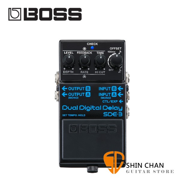 Boss SDE3 雙數位延遲效果器【Dual Digital Delay / SDE-3 /電吉他效果器/五年保固】