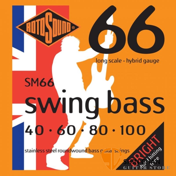 ROTOSOUND SM66 電貝斯弦 (40-100)【英國製/BASS弦/SM-66】
