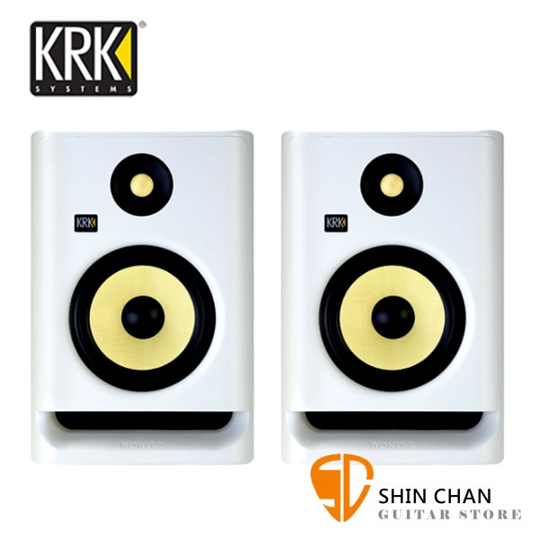 KRK Rokit RP5G4 主動式監聽喇叭/5吋錄音室專用（白色/一對二顆）台灣公司貨保固
