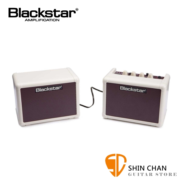 Blackstar Fly3 Vintage Stereo Pack 復古白 黑星 2顆音箱套裝組（2顆音箱+變壓器）立體聲/吉他音箱（可當電腦喇叭/電池可攜帶）