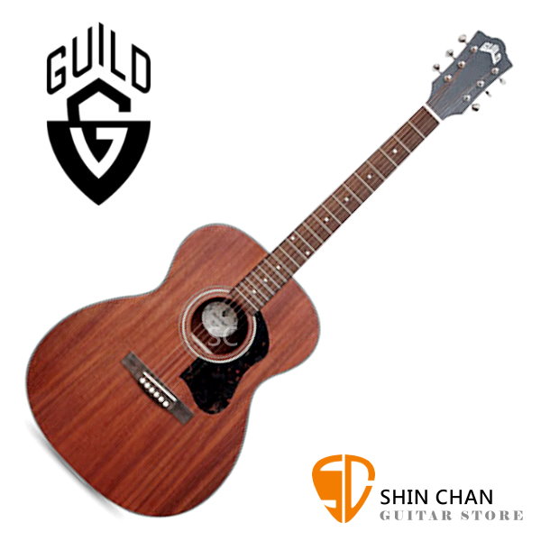 Guild 美國吉他品牌 Guild OM-320 桃花心木面單板 / 桃花心木側背板 附 Guild 吉他厚袋 台灣公司貨 om320
