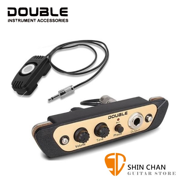DOUBLE CJ01L 木箱鼓專用拾音器/麥克風收音/隨裝即用/免鑽孔 Cajon Pick-up