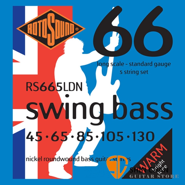 ROTOSOUND RS665LDN 5弦電貝斯弦 (45-130)【英國製/BASS弦/RS-665-LDN】