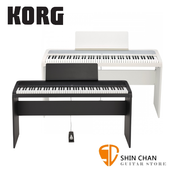 Korg B2‎ 88鍵 數位電鋼琴/數位鋼琴 【原廠譜板，琴椅，琴架，單音踏板，原廠公司貨，兩年保固再附贈多樣配件 】