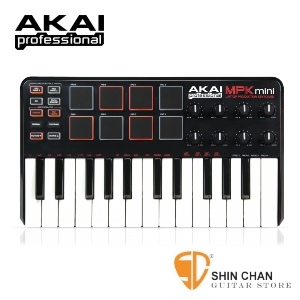 Akai MPK mini MIDI鍵盤 25鍵 Keyboard 25key （原廠公司貨/保固1年） 主控鍵盤/附打擊板功能