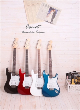 Comet ST3 珍珠護板（單單雙拾音）電吉他 附贈吉他袋、Pick、導線、吉他背帶、琴布