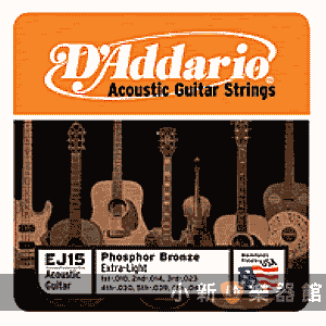 D'Addario EJ15磷青銅民謠弦 (10-47)【DAddario】